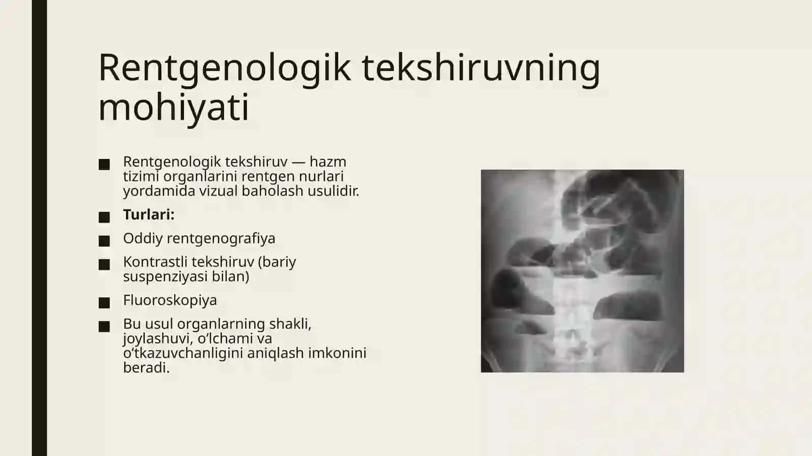 Hazm tizimini instrumental tekshirish usullari 4
