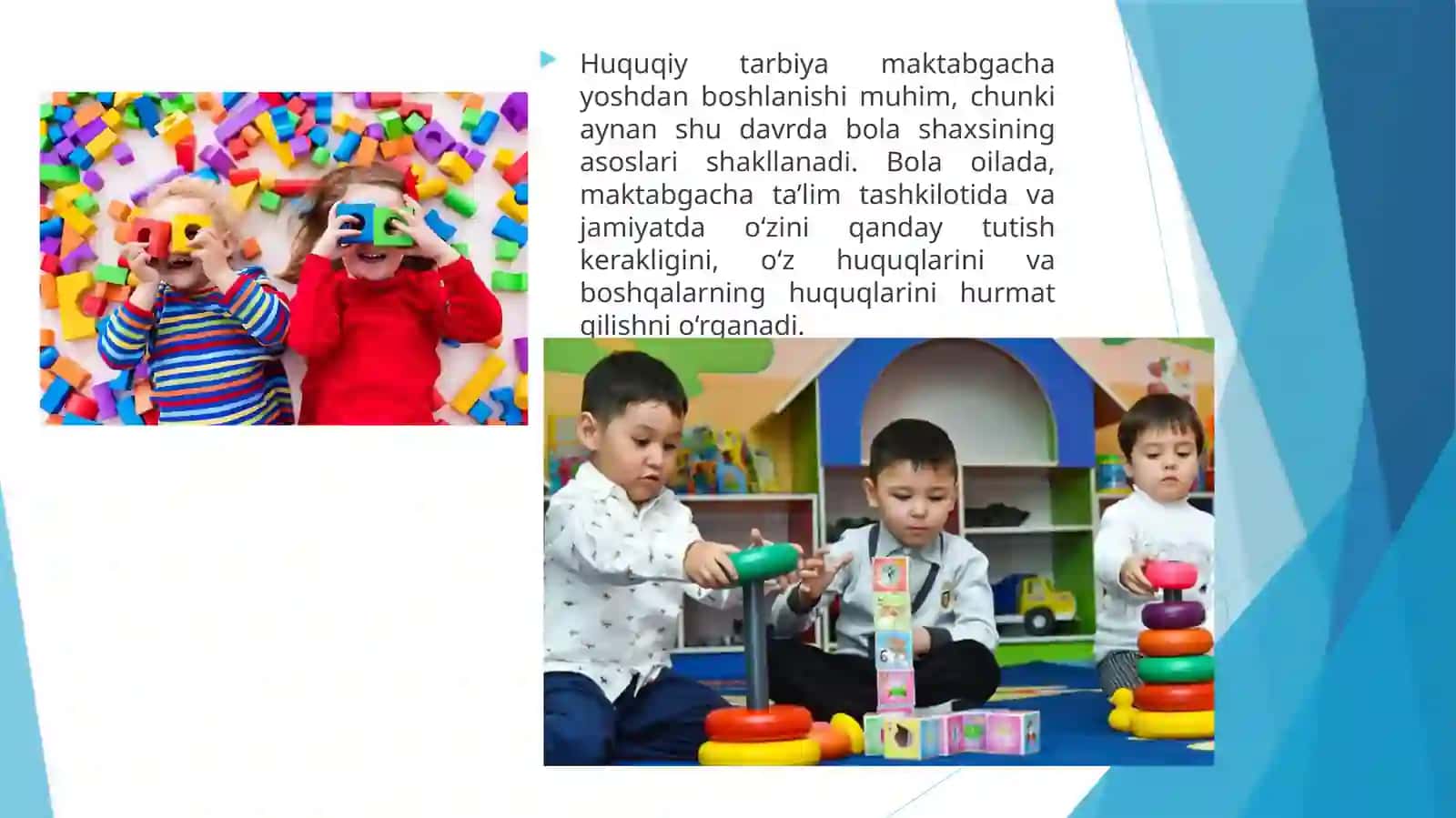 Maktabgacha yoshdagi bolalarning huquqiy tarbiyasi 4