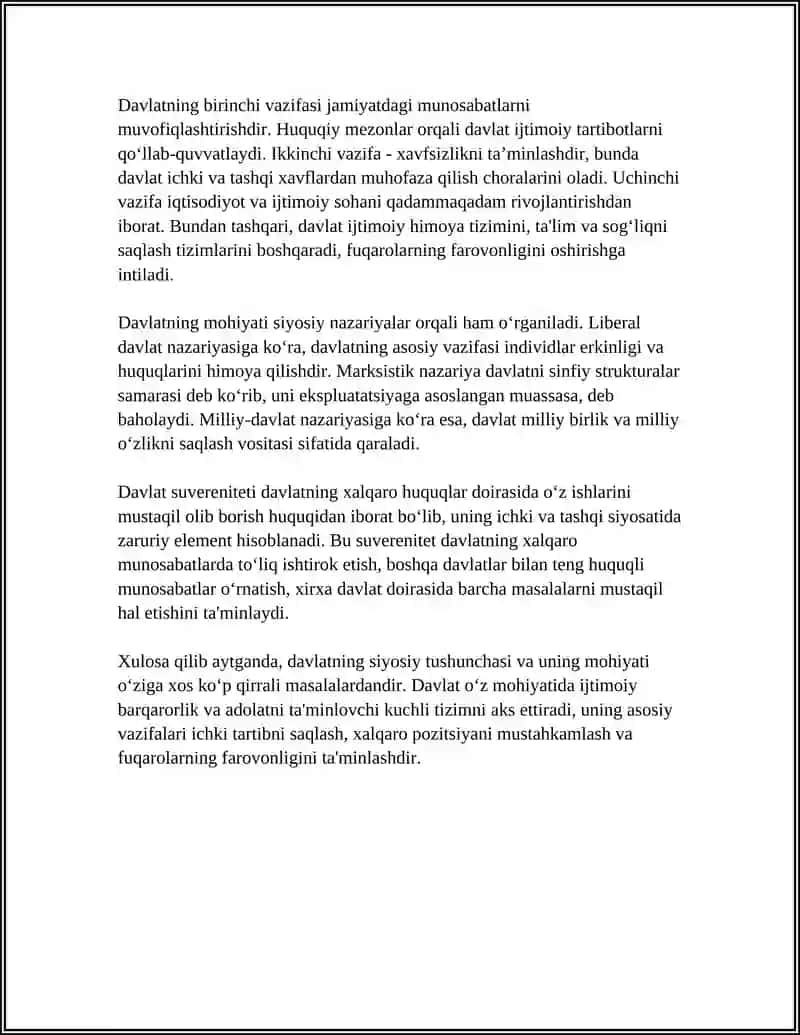 Davlatning siyosiy tushunchasi va turlari 4