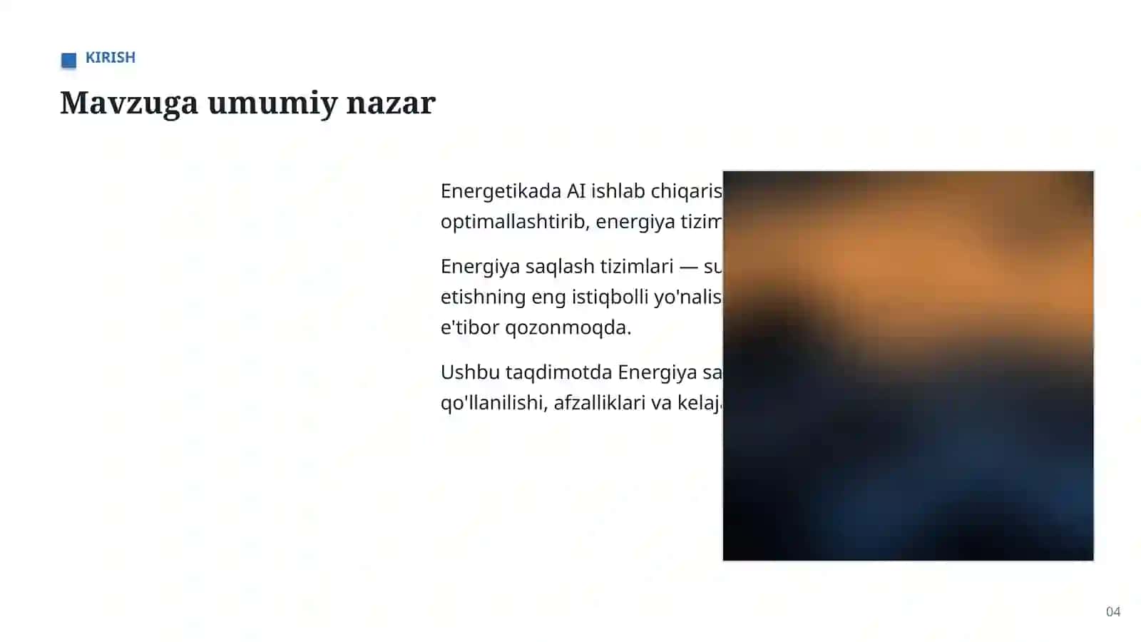 AI ENERGETIKA SOHASIDA 4