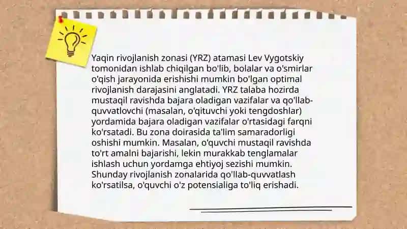 Vigodiskiyning rivojlanish nazariyasi 4