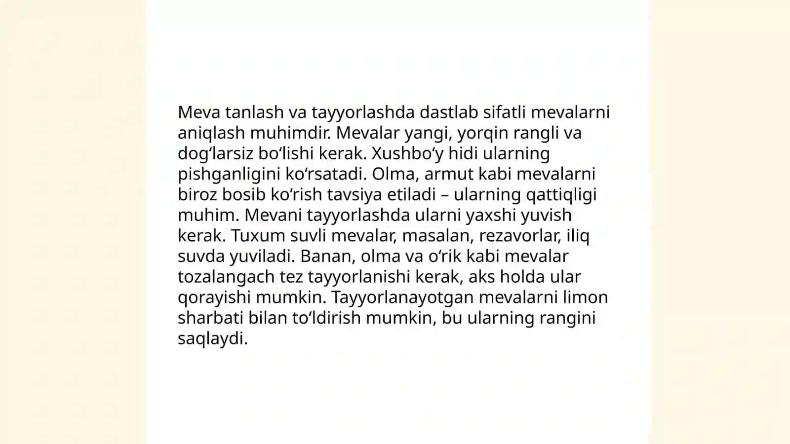 Mevalardan kompot olish texnologik sxemalari 4