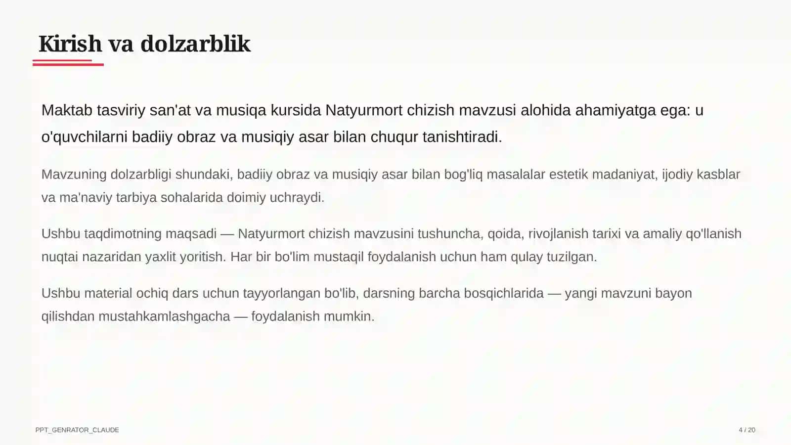 Natyurmort chizish (2-sinf) 4