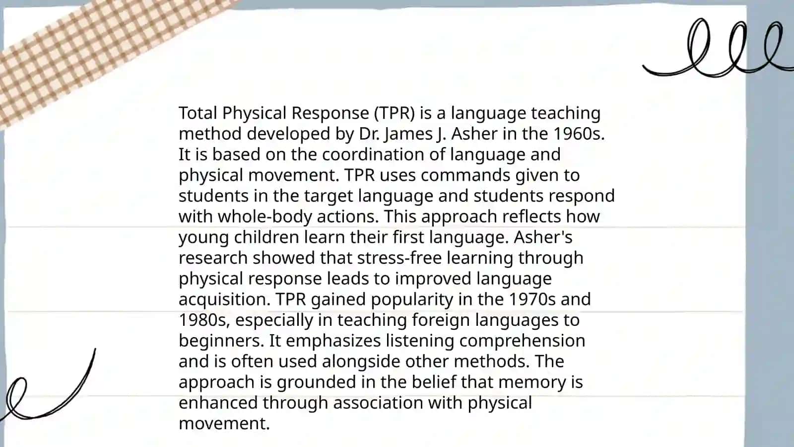 Total Physical Response 4