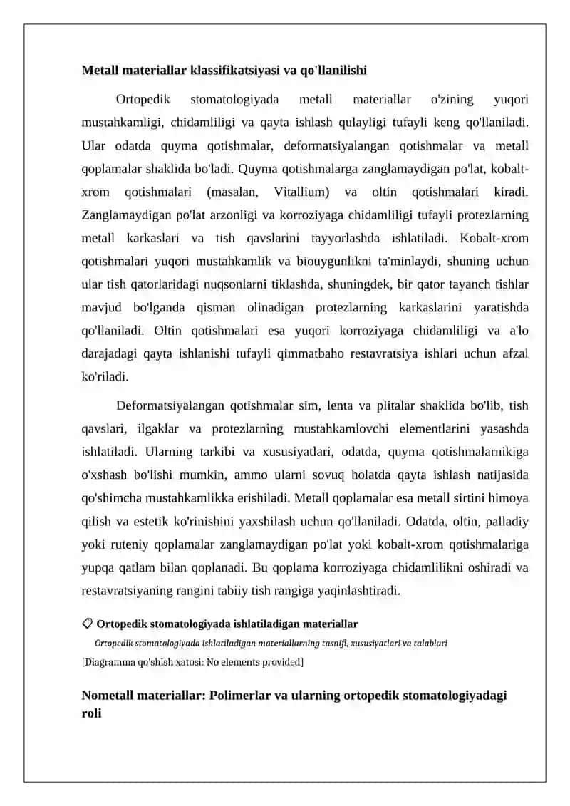 Oropedik stomatologiyada ishlatiladigan materiallar klassifikatsiyasi 4