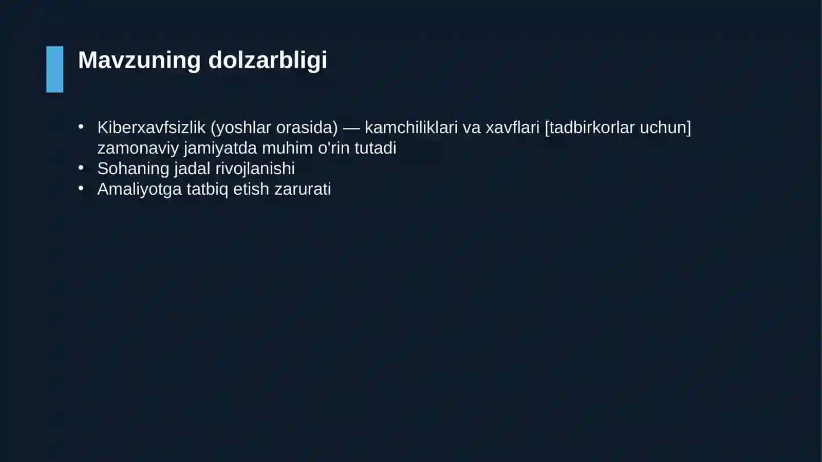 Kiberxavfsizlik (yoshlar orasida) — kamchiliklari va xavflari [tadbirkorlar uchun] 4