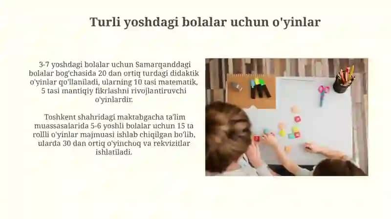 O'yinning ta'rifi va turlari 4