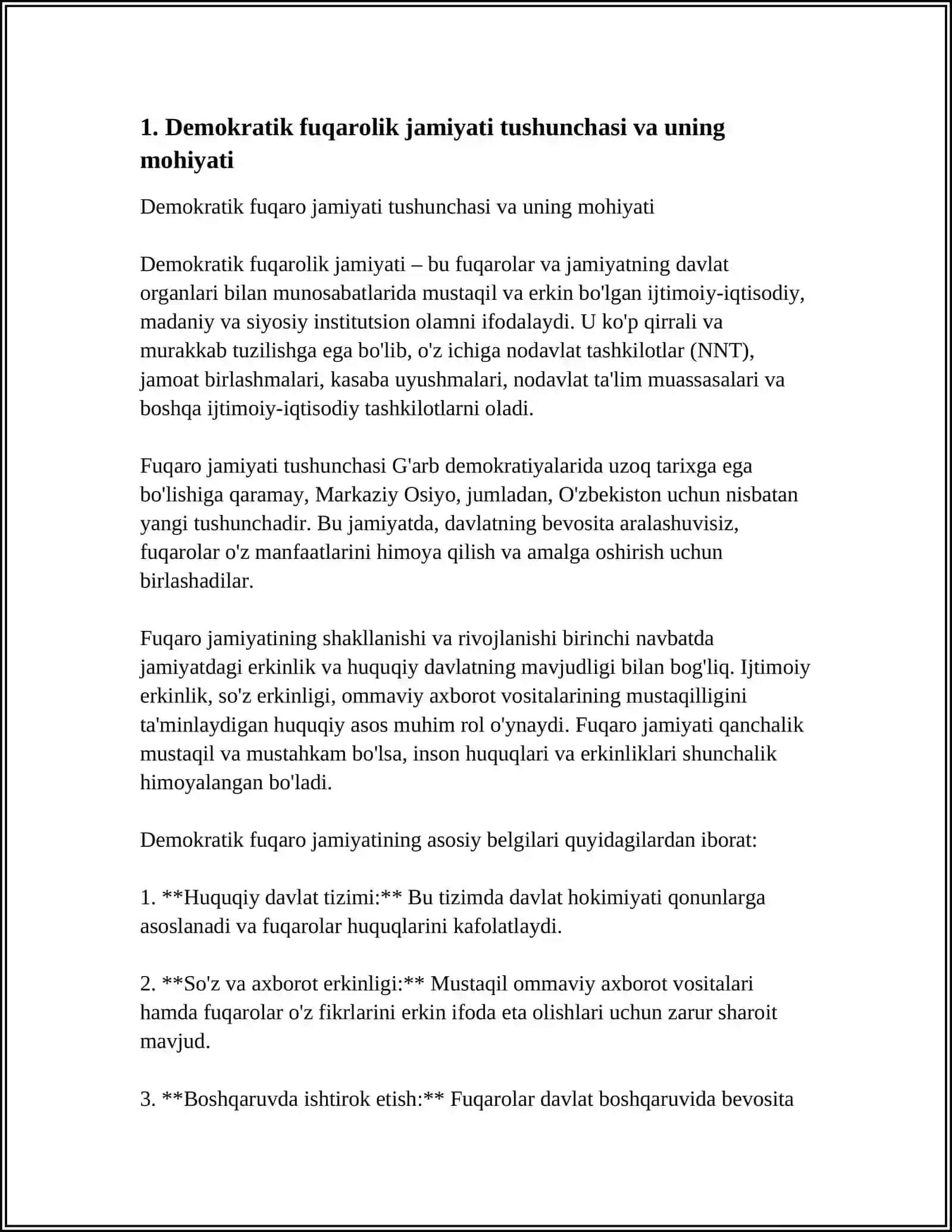 Oʻzbekistonda Demokratik Fuqarolik Jamiyati Asoslarining Shakllanishi, Amalga Oshirilgan Siyosiy Ishlohtlar 4