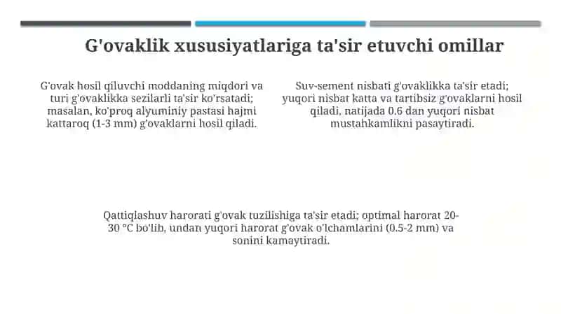 Gazobeton mahsulotlarini g'ovak tuzilishi 4