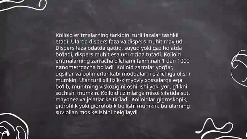 Dispers tizimlarning tasnifi 4
