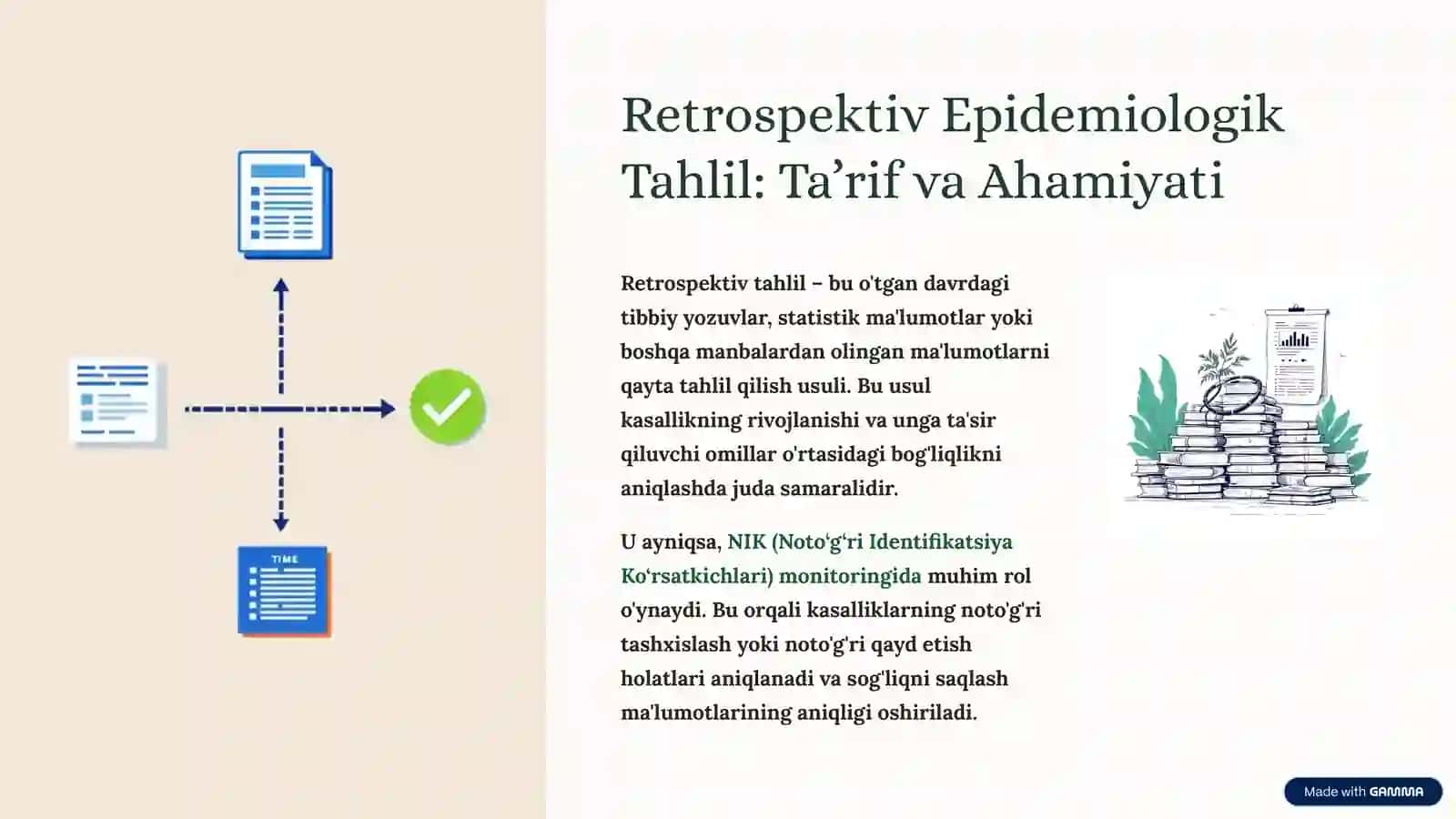 Epidemiologik Tadqiqotlar Turlari, Bosqichlari va Dalillarga Asoslangan Tibbiyot 4