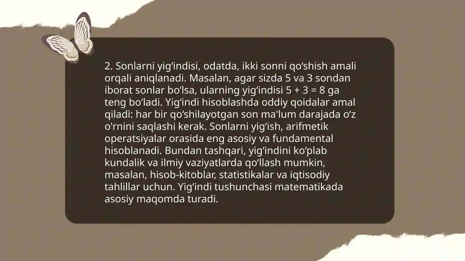 Arifmetik amallarni õrgatish metodikasi 4