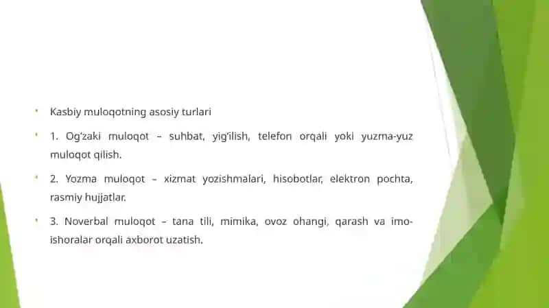 Kasbiy Muloqat 4