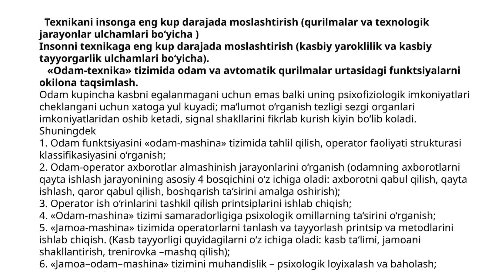 Muxandislik psixologiyasi va texnika estetikasi tushunchalari 4