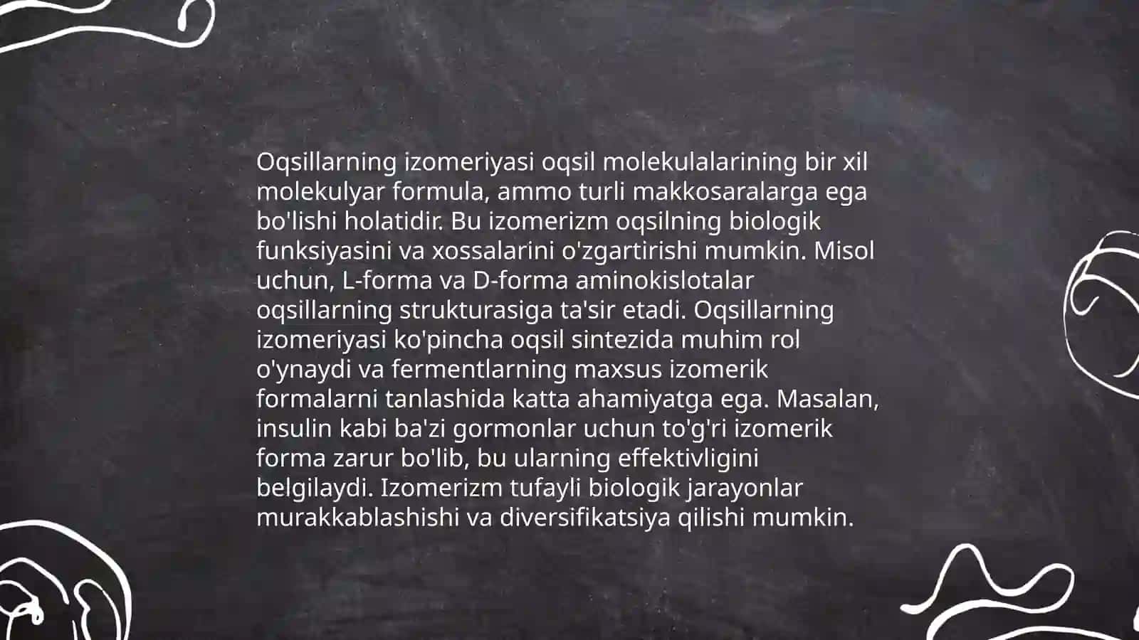 Oqsillarning fizik-kimyoviy xossalari 4