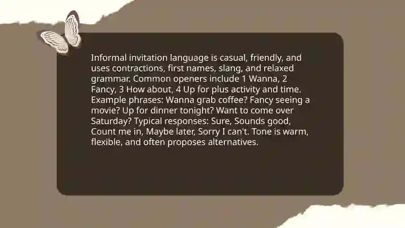 Invitations and responses 4