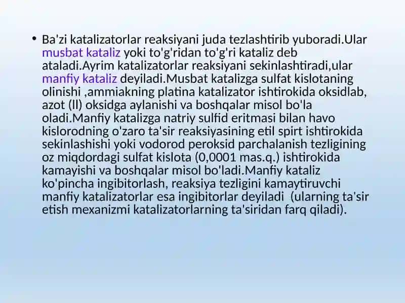 KATALIZ NAZARIYALARI 4