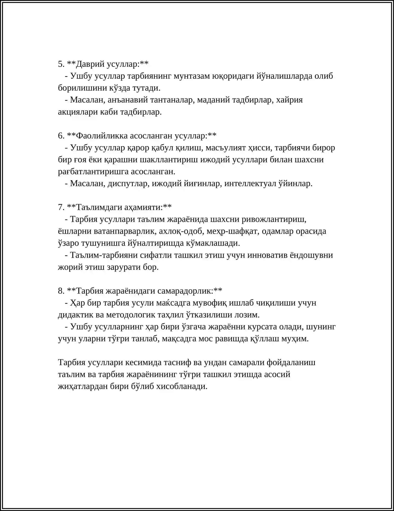 TARBIYANING UMUMIY METODLARI 4