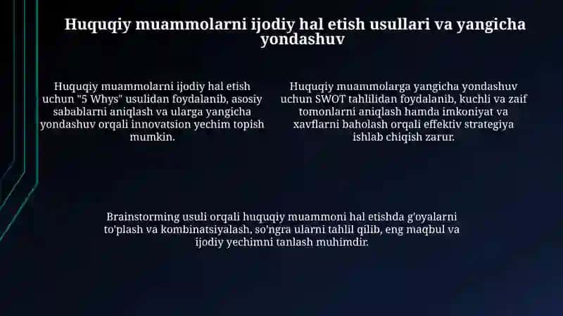 Huquqshunoslikda tashabbuskorlik va kreativlikning ahamiyati 4