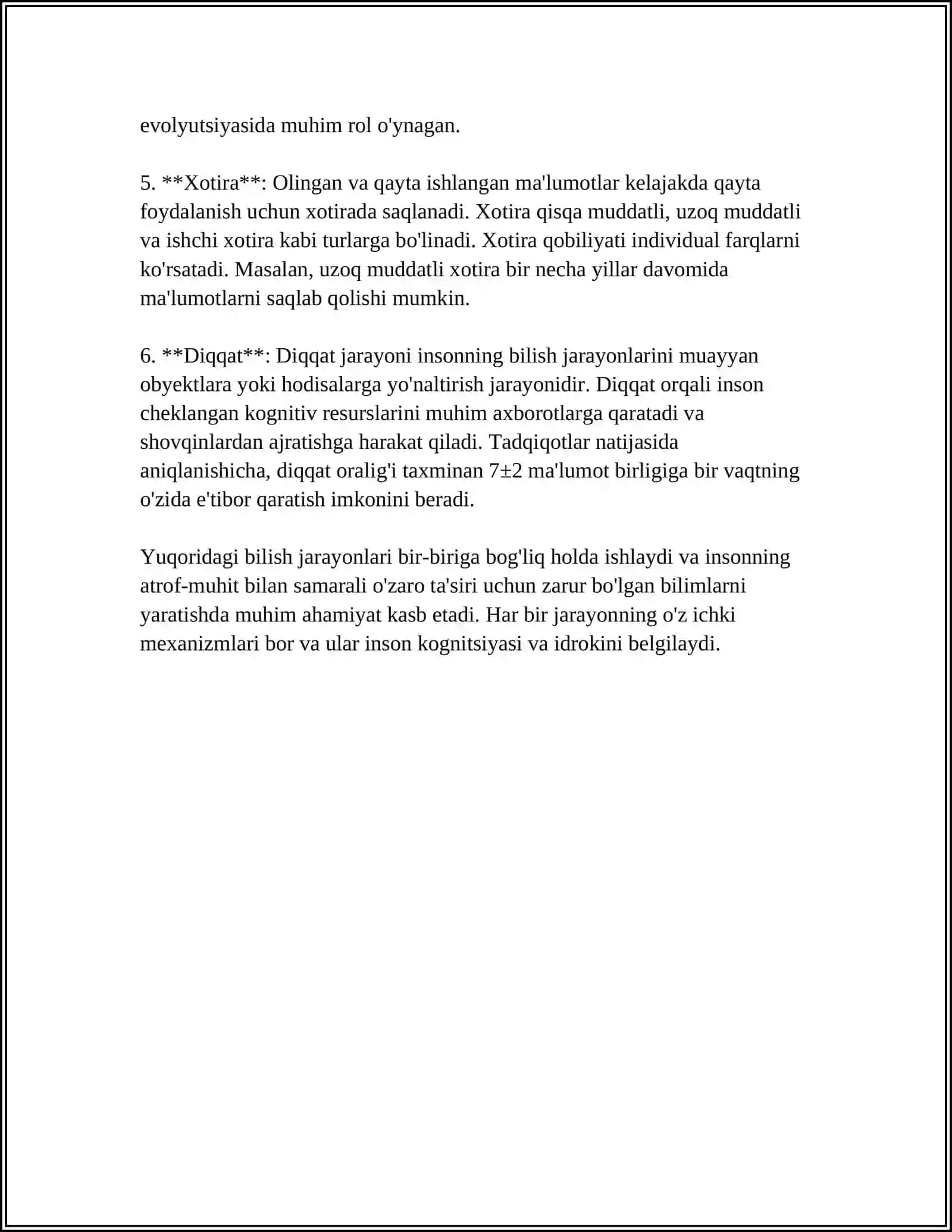 MUSTAQIL ISH Mavzu: KOGNOTIV ORENTATSIYASI 4