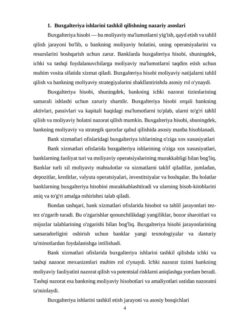 Buxgalteriya ishlarini tashkil qilish asoslari 4