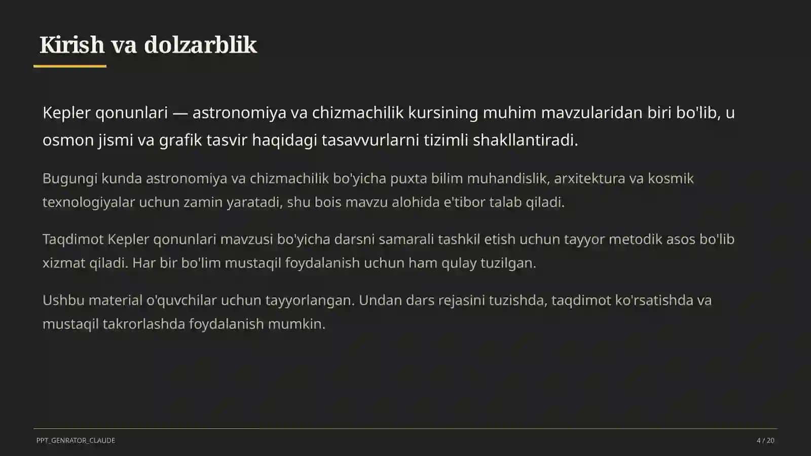 Kepler qonunlari (10-sinf) 4