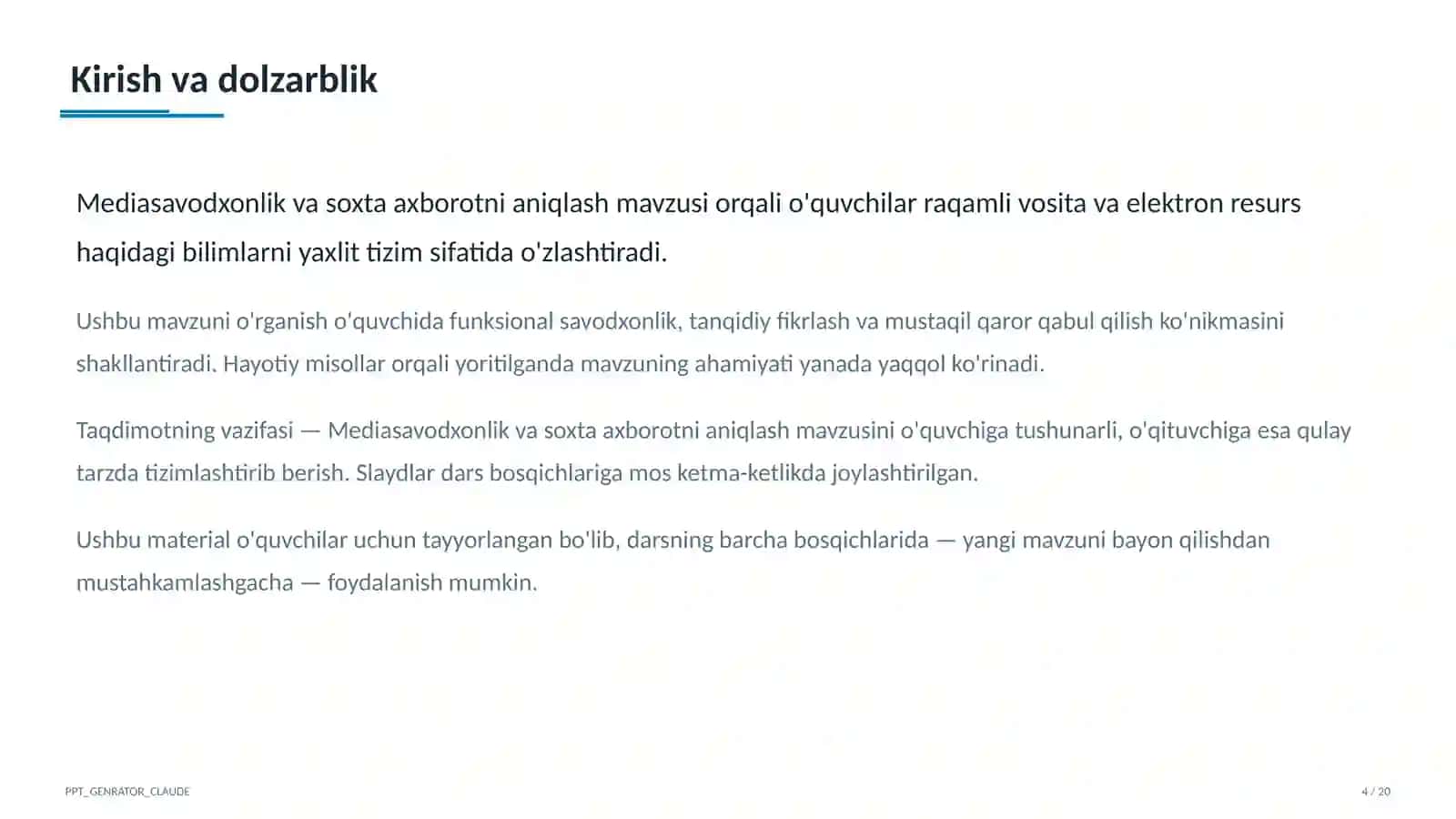 Mediasavodxonlik va soxta axborotni aniqlash 4