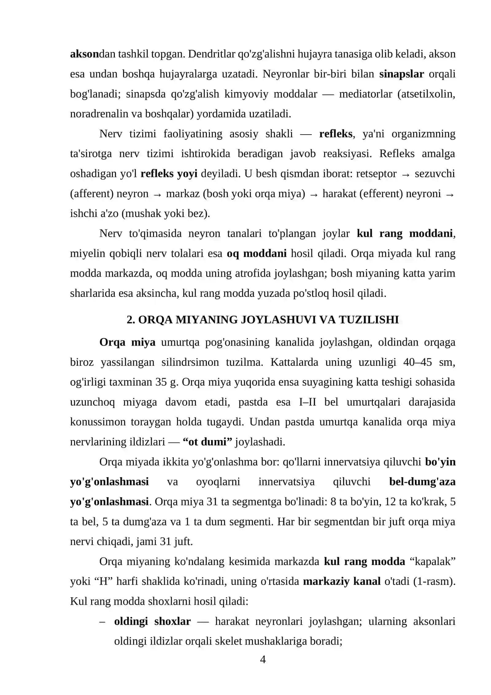 Odam anatomiyasi va fiziologiyasi (MUSTAQIL ISH) 4