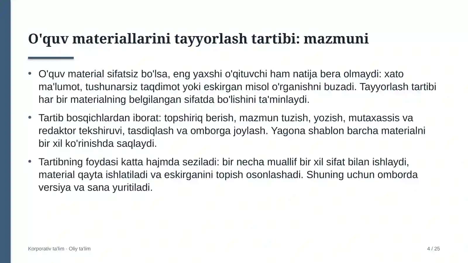 Avtomaktablarda o'quv materiallarini tayyorlash tartibi 4