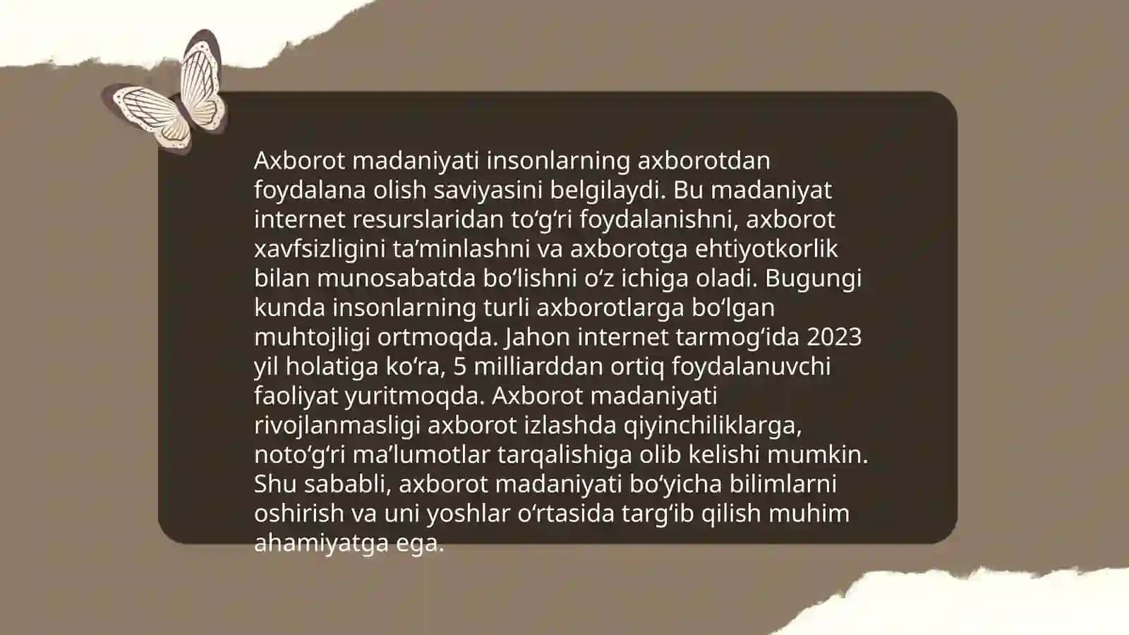 Media savodxonlik va Axbarot madaniyati fanining predmeti va jamiyat taraqqiyotidagi örni 4