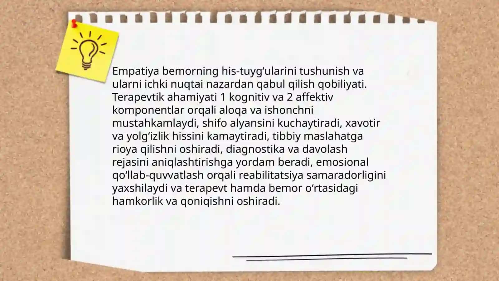 Terapevtik bemorlar bilan munosabatda boʻlish psixologiyasi 4