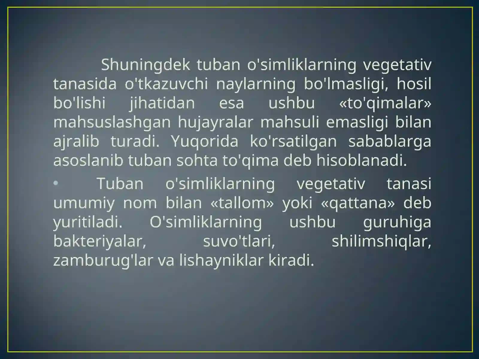 O’simliklarning Fiziologiyasi 4