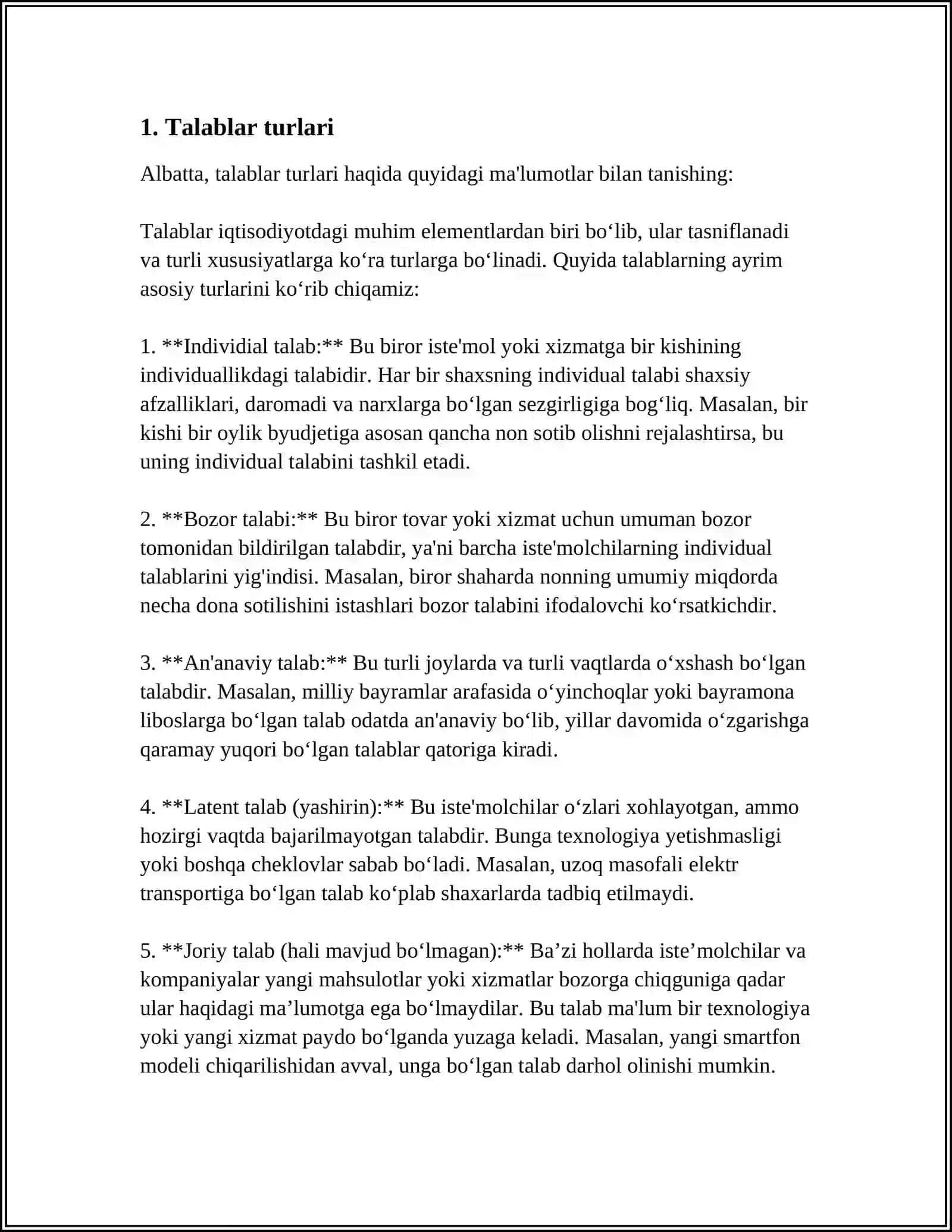TEKSHIRISH HAMDA BAHOLASHGA QOʻYILADIGAN TALABLAR ULARNING FUNKSIYALARI 4