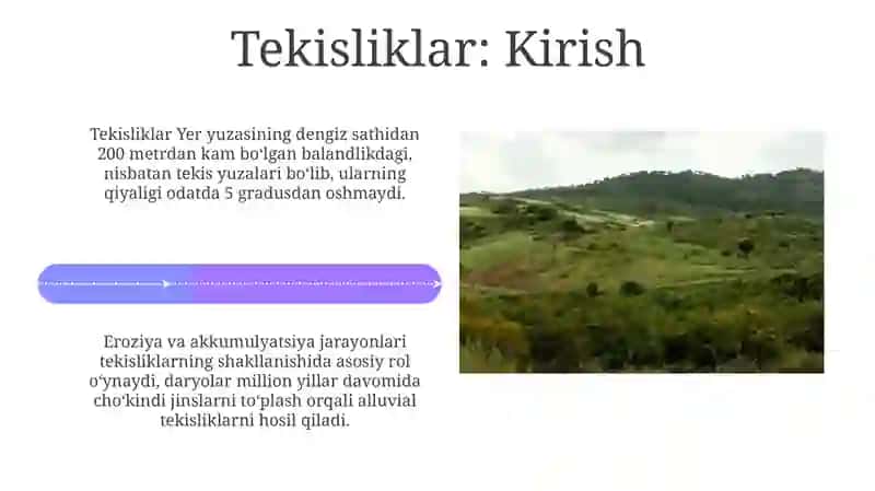 Togʻlar va tekisliklar, ularning turlari 4