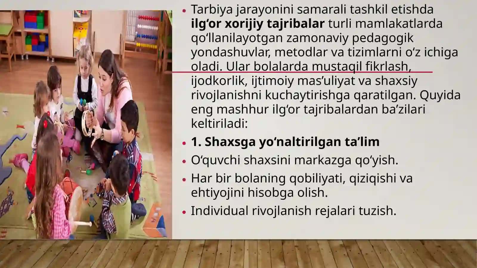 TARBIYA JARAYONINI SAMARADORLIGINI OSHIRISHDA ILG’OR XORIJIY TAJRIBALAR 4