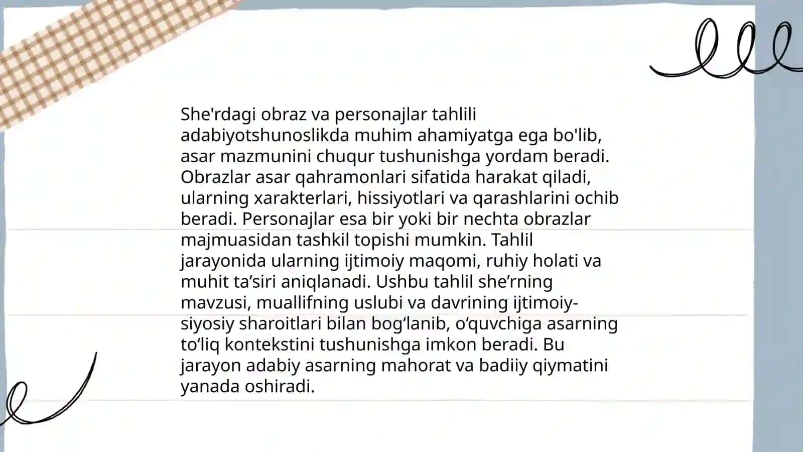 She'r matni tahlili.Masal matni tahlili 4