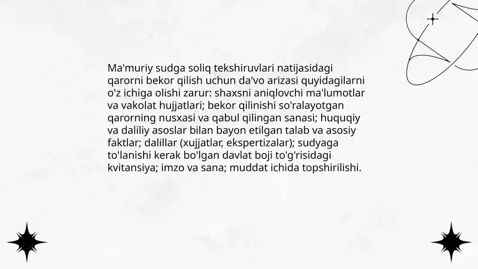 Soliq xulosalariga qarshi ma'muriy da'volar 4