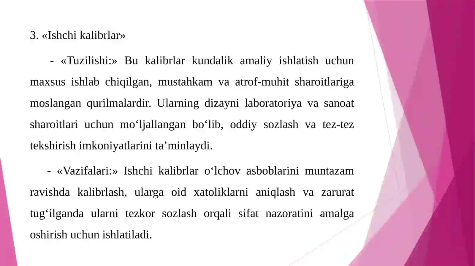 Kalibrlar ularning tuzilishi va vazifalari 4