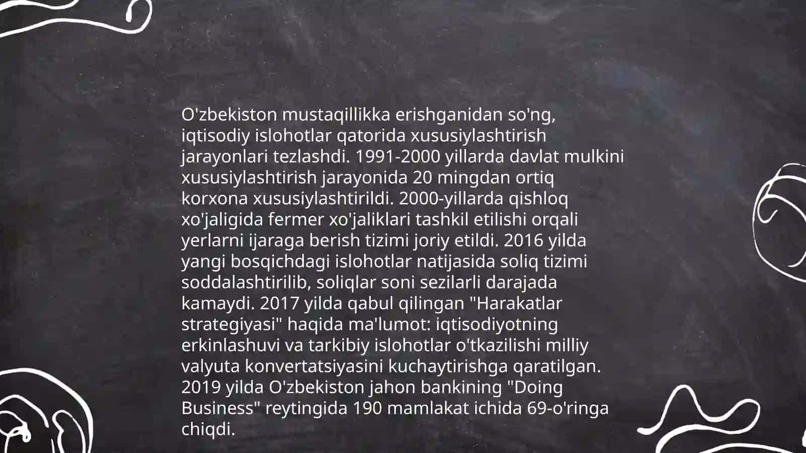 Oʻzbekistonda bozor munosabatlarining shakllanishi va rivojlanishi 4