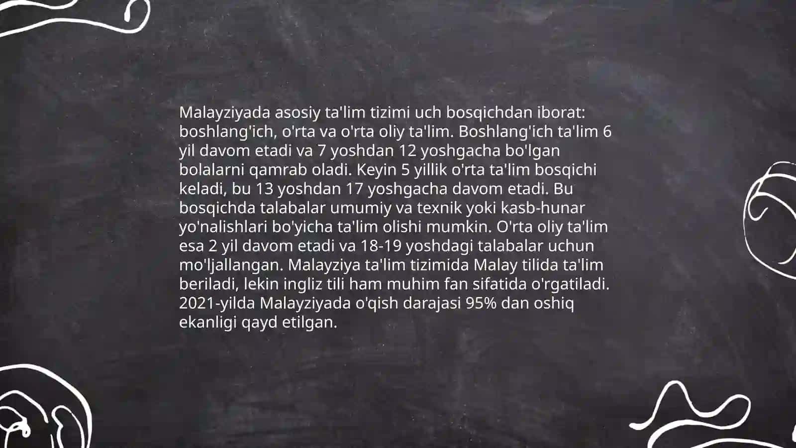 Malayziya taʼlim taraqqiyotining oʻziga xos jihatlari 4