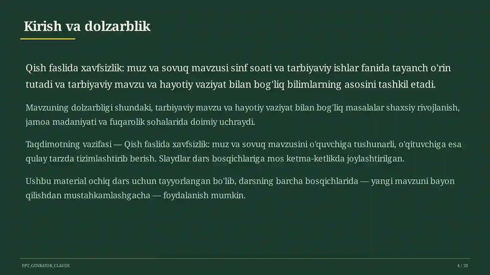 Qish faslida xavfsizlik: muz va sovuq 4