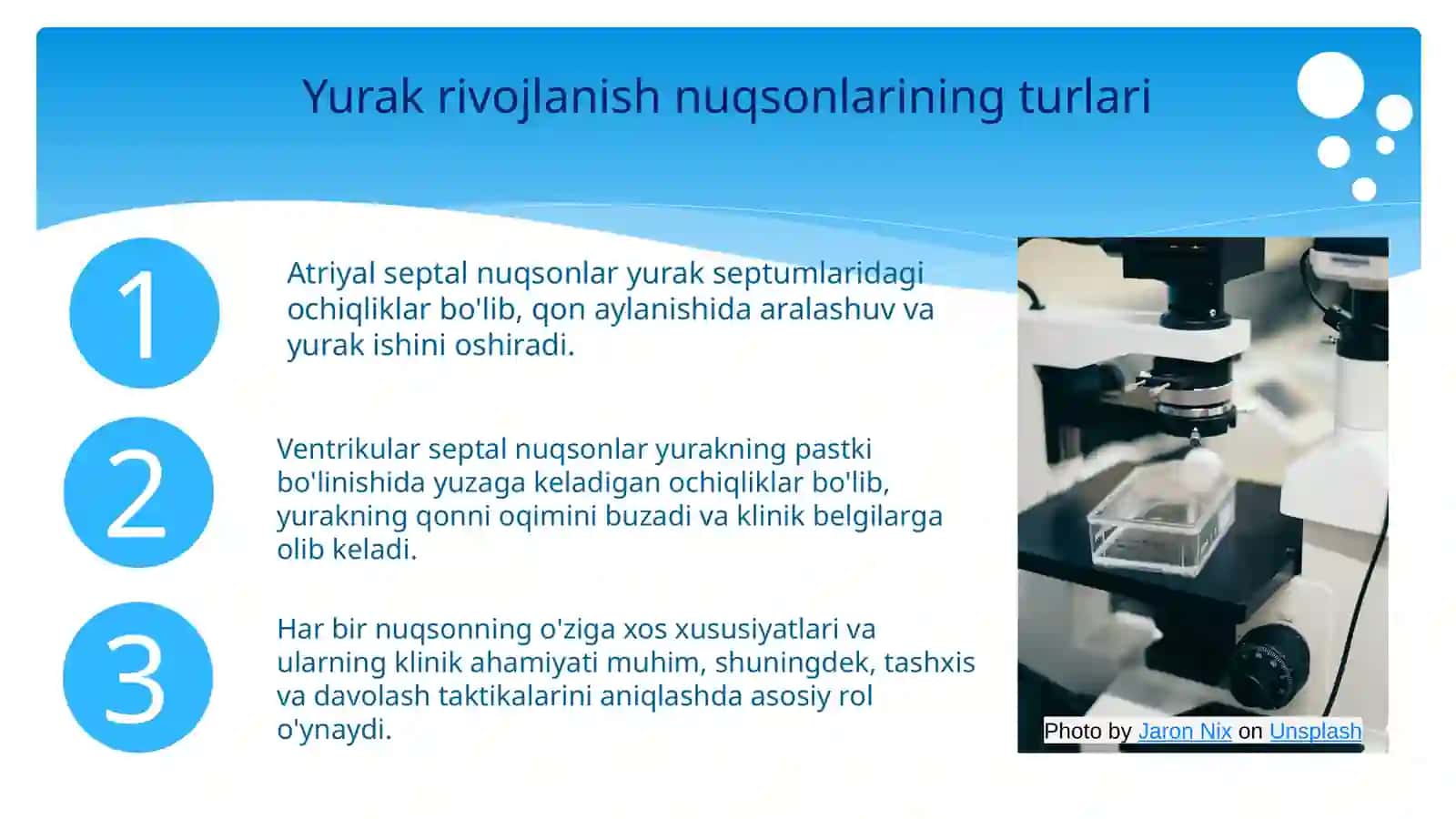Yurak rivojlanish nuqsonlari 4