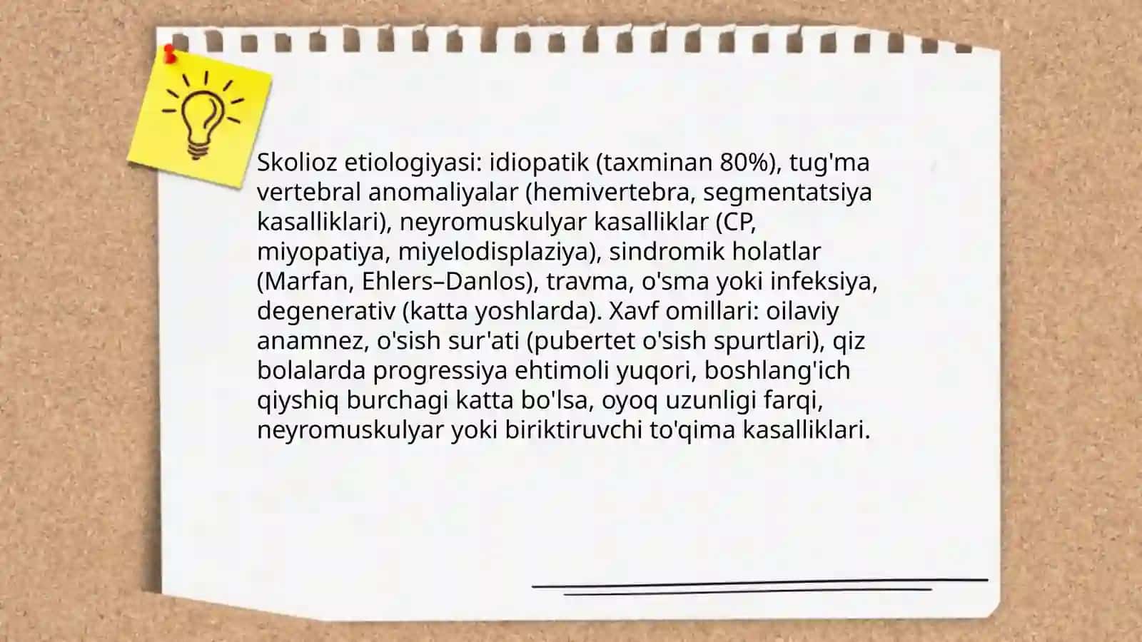 Qad-qomat nuqsonlari Skolioz kassaligi 4