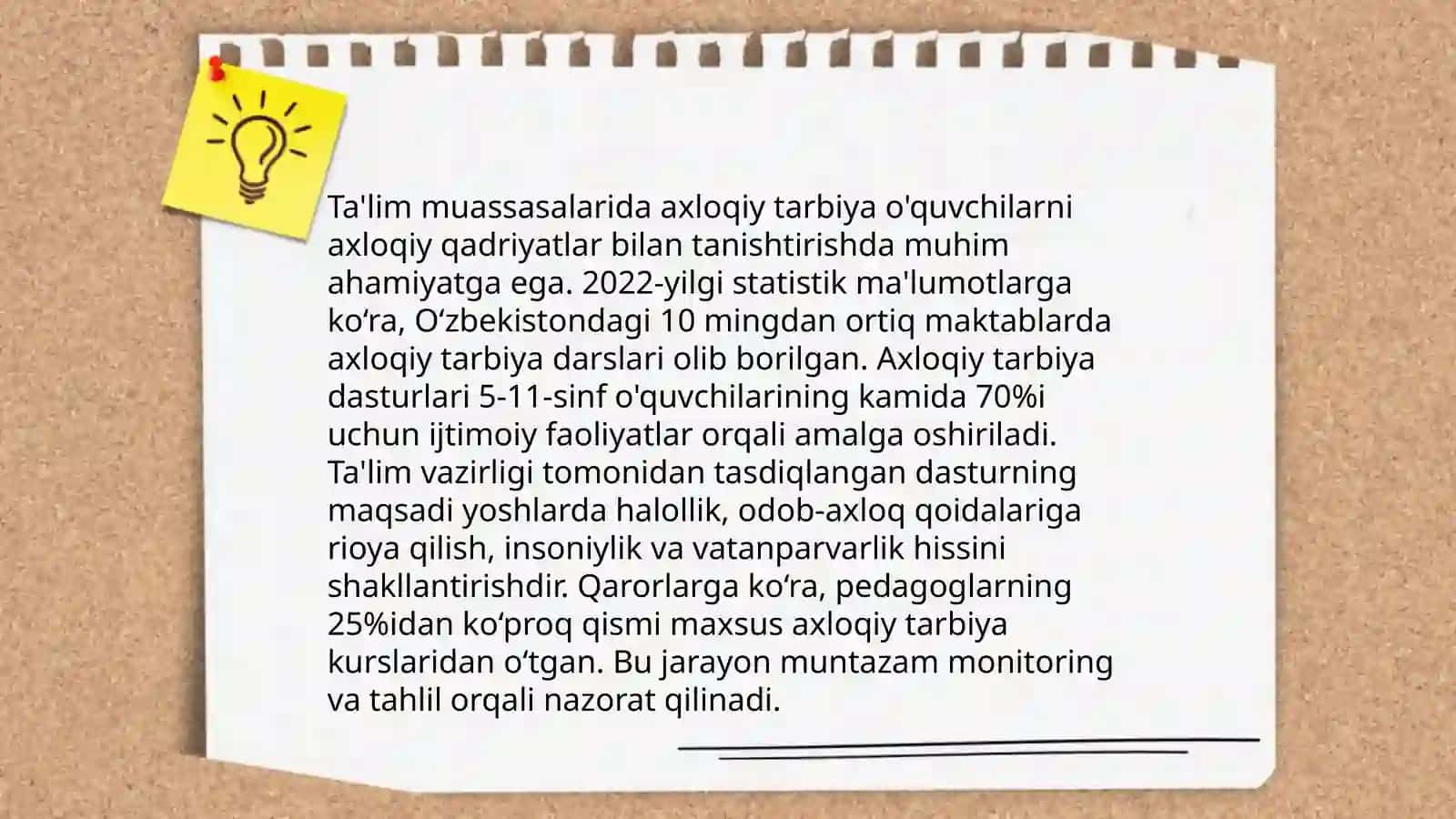 Zamonaviy axloqiy tarbiyaning yutuqlari va kamchiliklari 4