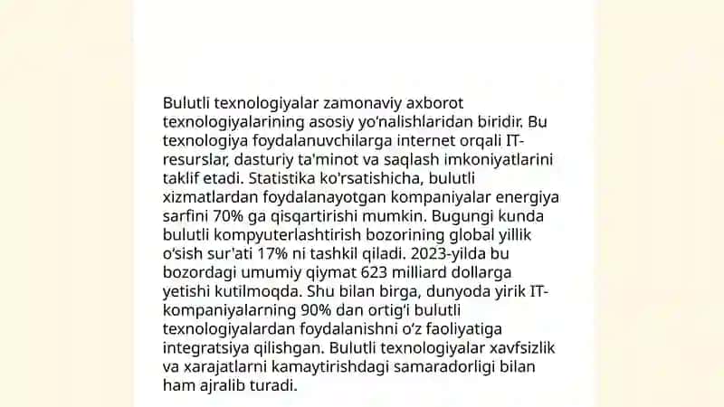 Zamonaviy texnologiya tushunchasi 4