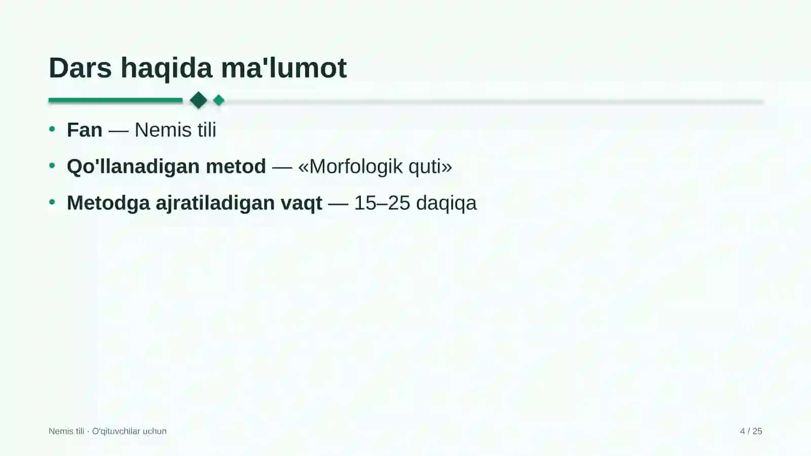 nemis tili darslarida morfologik quti metodidan foydalanish 5645 4