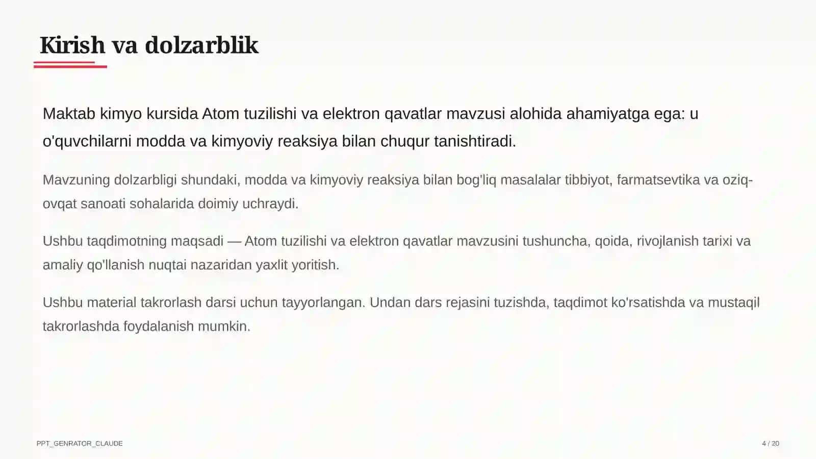 Atom tuzilishi va elektron qavatlar (8-sinf) 4