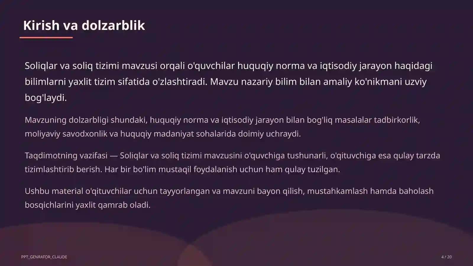 Soliqlar va soliq tizimi (10-sinf) 4