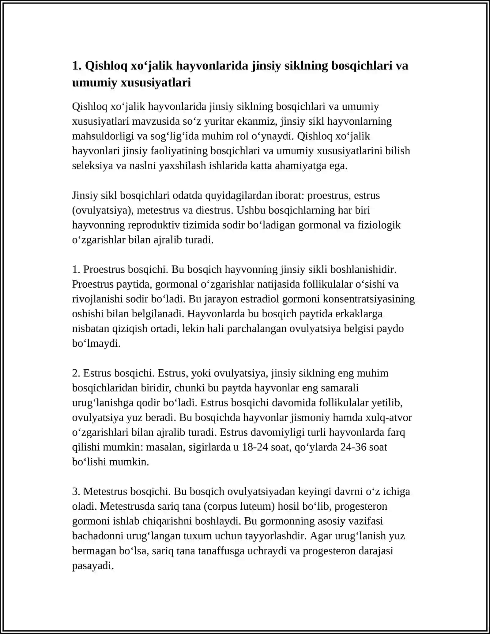 Qishloq XO‘jalik Hayvonlari 4