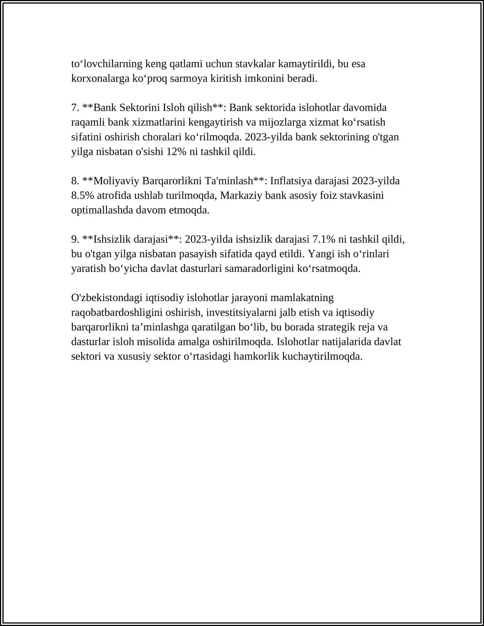 IQTISODIY ISLOHOTLAR HUSUSIY MULKCHILIKNI SHAKILLANTIRISH 4
